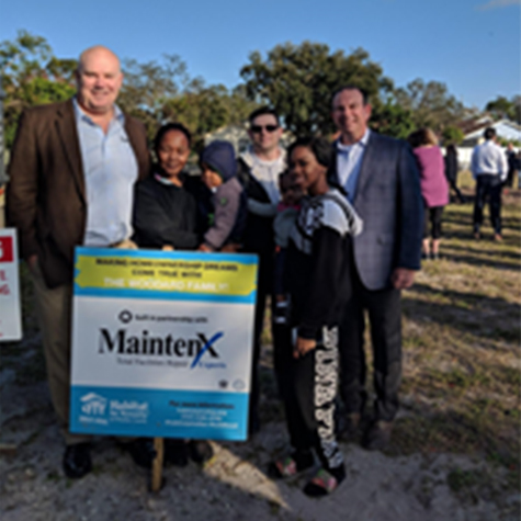 Florida Family Breaks Ground on New Home Made  Possible By MaintenX