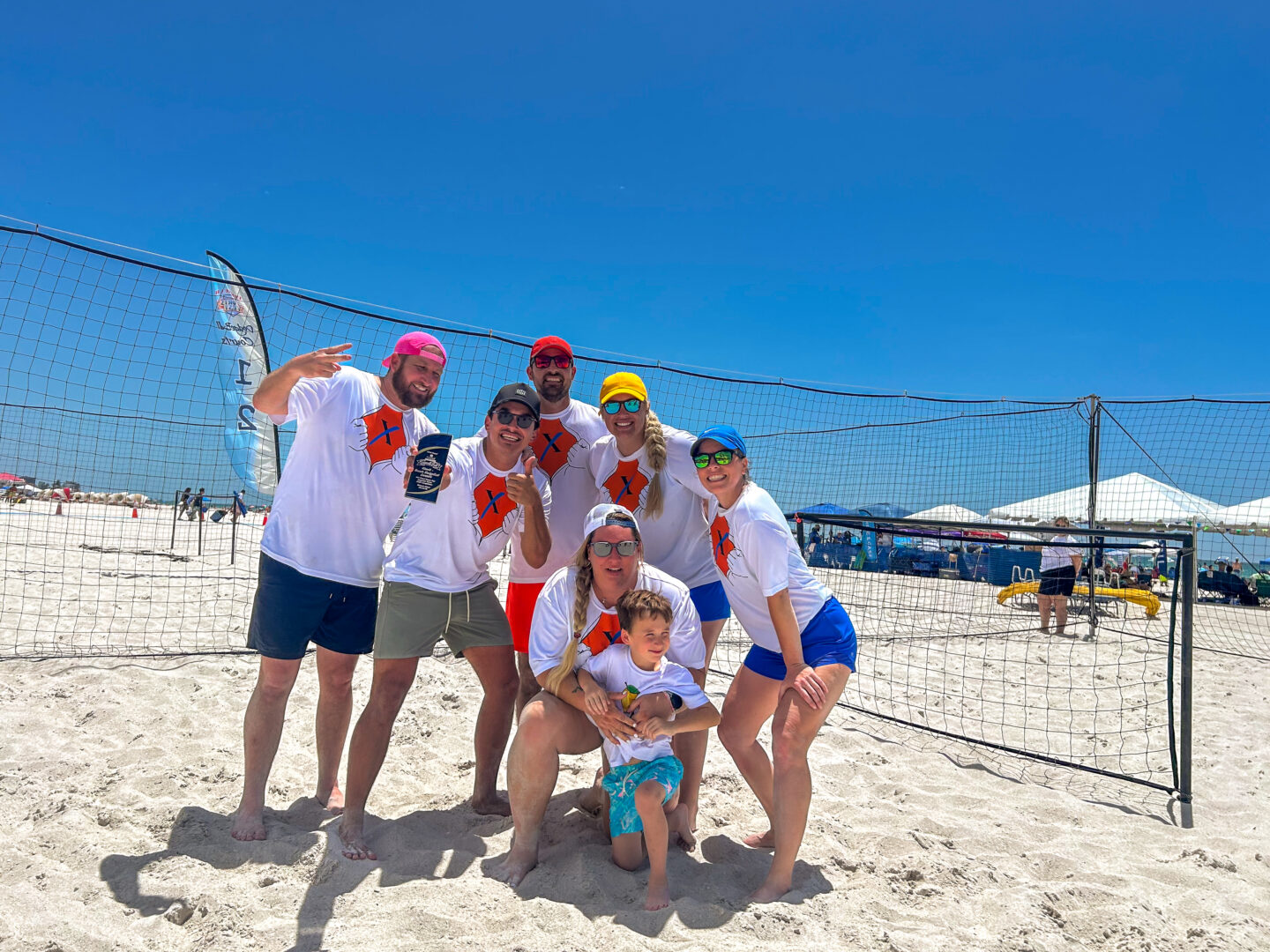 A photo of MaintenX dodgeball team winners.